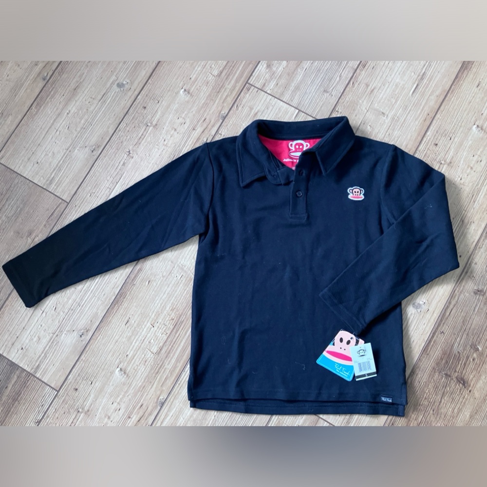 Paul Franck Black polo long sleeve